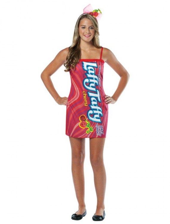 Nestle Cherry Laffy Taffy Tube Dress Teen Costume