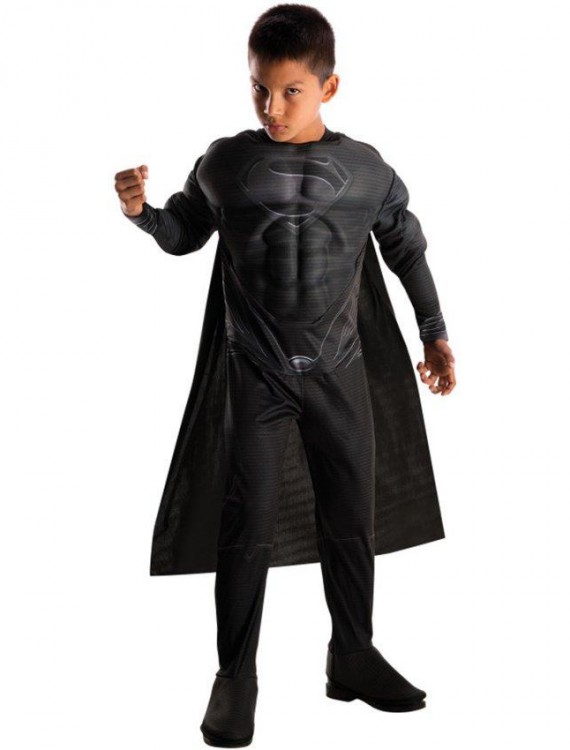Superman Man of Steel Black Deluxe Child Costume