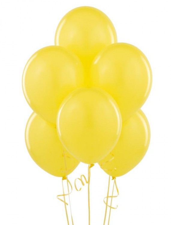 Yellow Matte Latex Balloons (6 count)