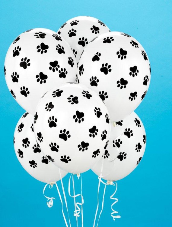 Paw Print Balloons (6 count)