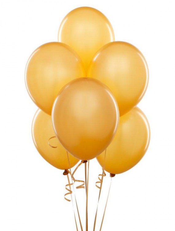 Gold Latex Balloons (6 count)