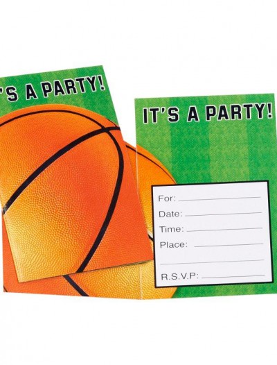 Basketball Invitations (8 count)