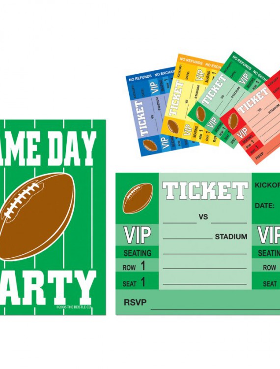 Game Day Football - Invitations (8 count)