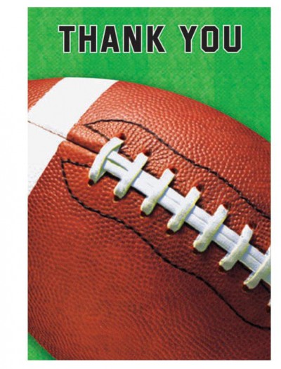 Football Fan - Thank You Cards (8 count)