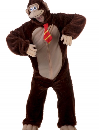 Adult Brown Gorilla w/ Tie Costume