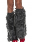 Adult Grey Furry Boot Covers