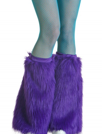 Adult Purple Furry Boot Covers
