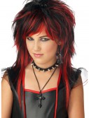 Black and Red Rebel Wig