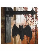 Black Bat on Arrow Hanging Sign