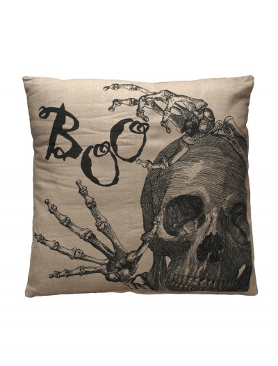 Boo Skeleton Pillow