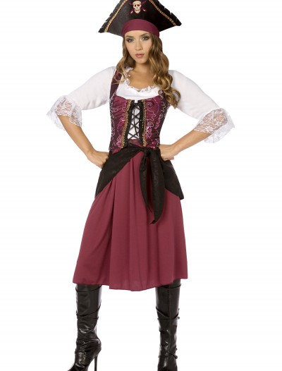 Burgundy Pirate Wench Costume