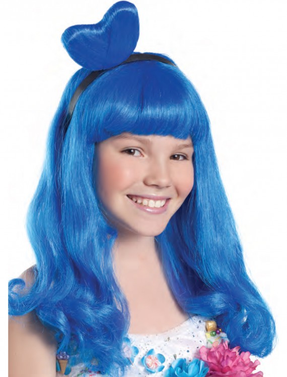 California Blue Candy Girl Child Wig