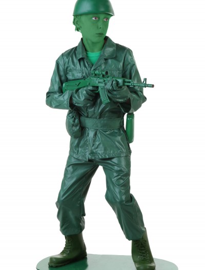 Child Green Army Man Costume