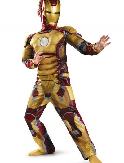 Child Muscle Iron Man Mark 42 Costume