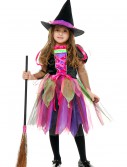 Child Rainbow Glitter Witch Costume