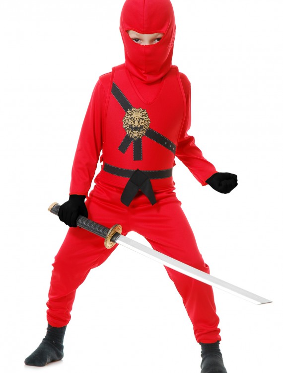 Child Red Ninja Master Costume