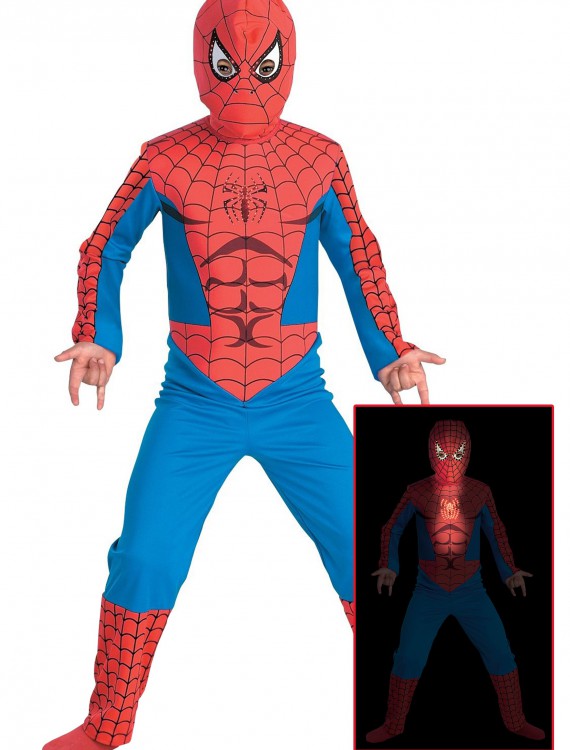 Fiber Optic Child Spiderman Costume