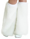Child White Furry Boot Covers