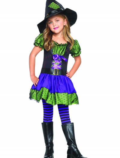 Colorful Child Witch Costume