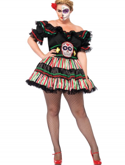 Day of the Dead Doll Plus Size Costume
