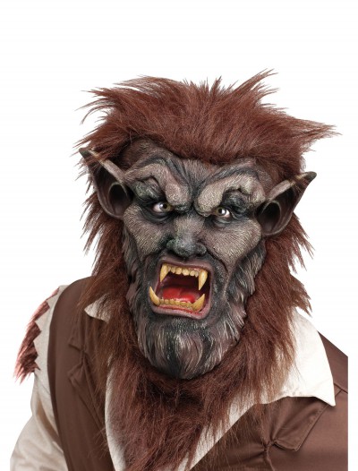Deluxe Brown Wolf Man Mask