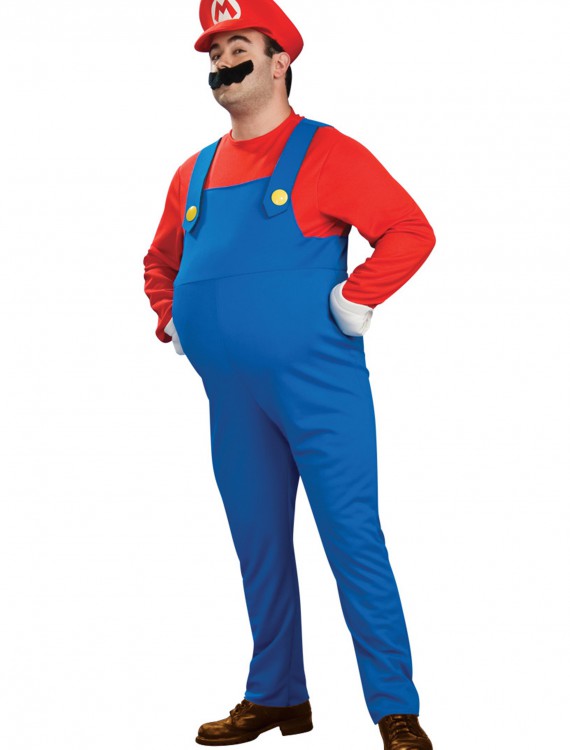 Deluxe Plus Size Mario Costume
