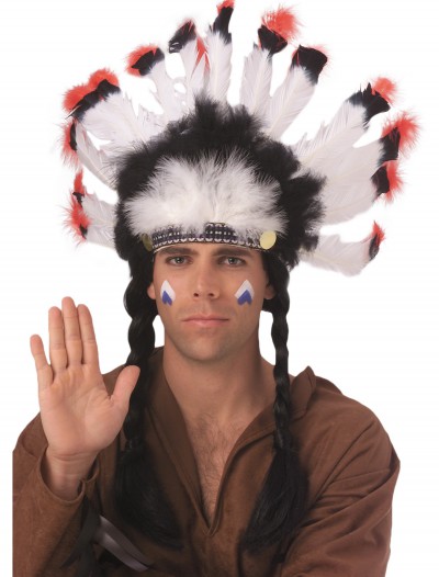 Feathered American Indian Headdress