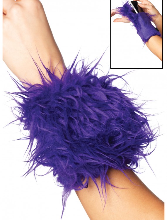 Furry Purple Wrist Wallet