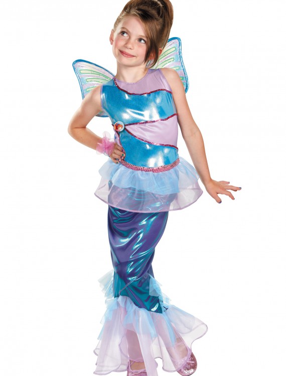 Girls Bloom Mermaid Deluxe Costume