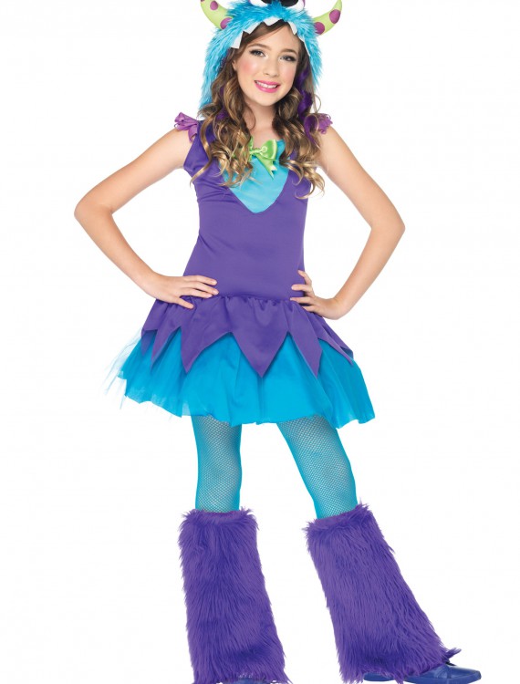 Girls Cross Eyed Carlie Monster Costume