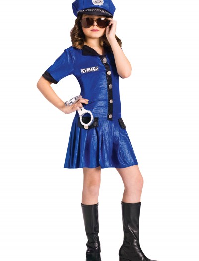 Girls Blue Police Officer Costume