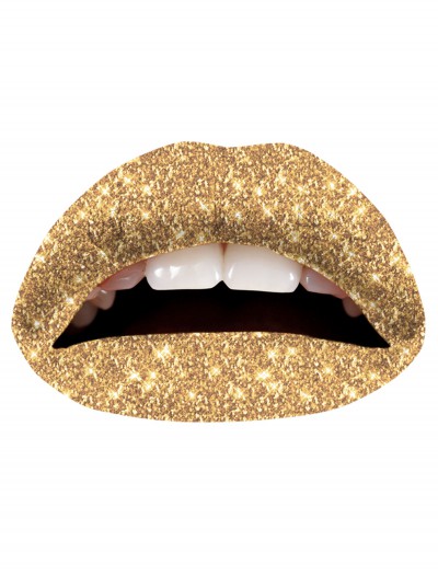 Gold Glitterati Lip Applique