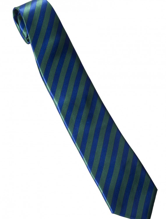 Green/Blue Striped Windsor Necktie