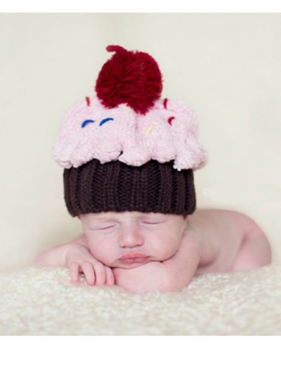 Infant Cupcake Sprinkled with Love Hat