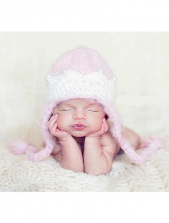 Infant Pink Princess Crown Hat