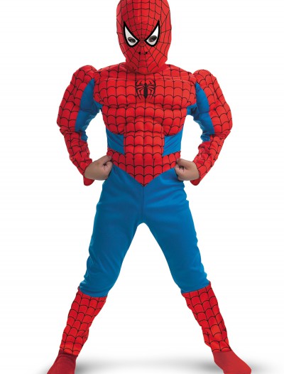 Kids Deluxe Muscle Spiderman Costume