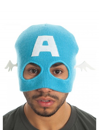 Marvel Captain America Half Mask Knit Beanie