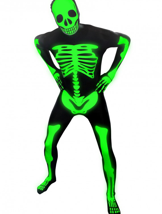 Mens Glow Skeleton Morphsuit