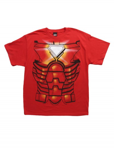 Mens Iron Man Costume Jumbo T-Shirt