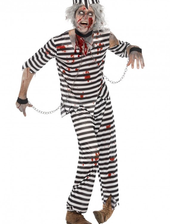 Mens Zombie Convict Costume