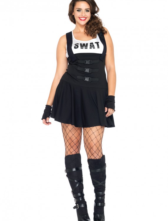 Plus Size Sultry SWAT Costume