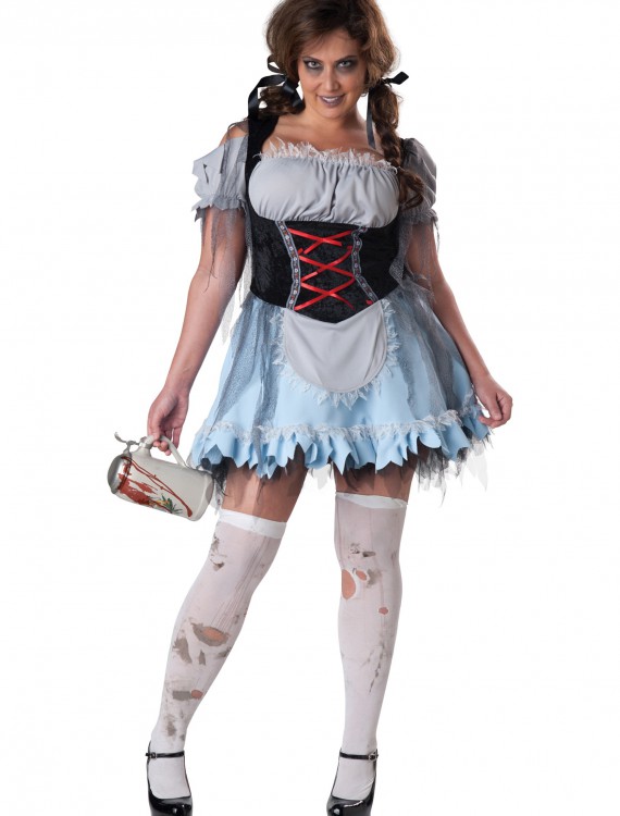 Plus Size Zombie Beer Maiden Costume