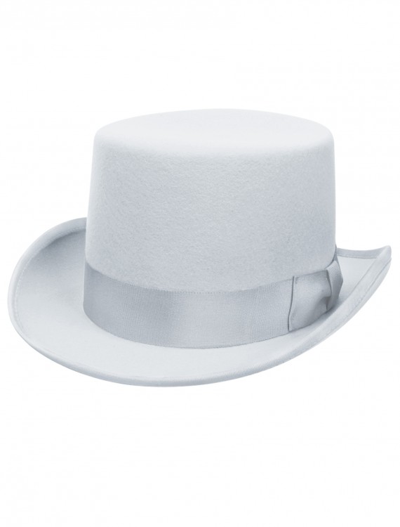 Powder Blue Wool Top Hat