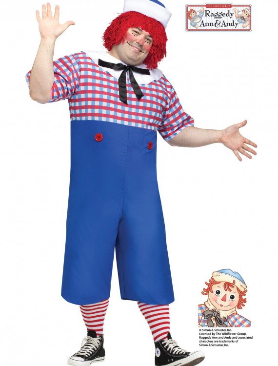 Raggedy Andy Adult Plus Size Costume