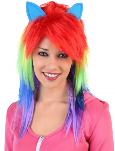 Rainbow Pony Wig