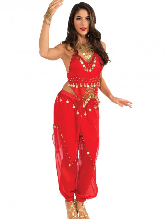 Red Belly Dancer Costume