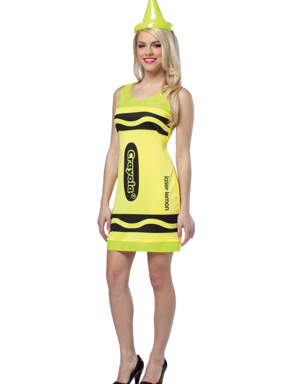 Sexy Laser Lemon Crayon Dress