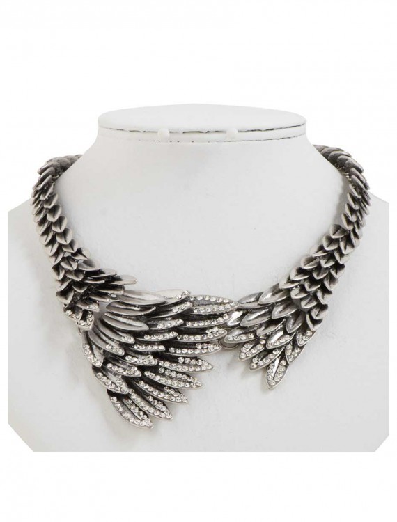 Silver Eagles Wing Necklace