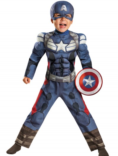 Toddler Captain America 2 Muscle Costume