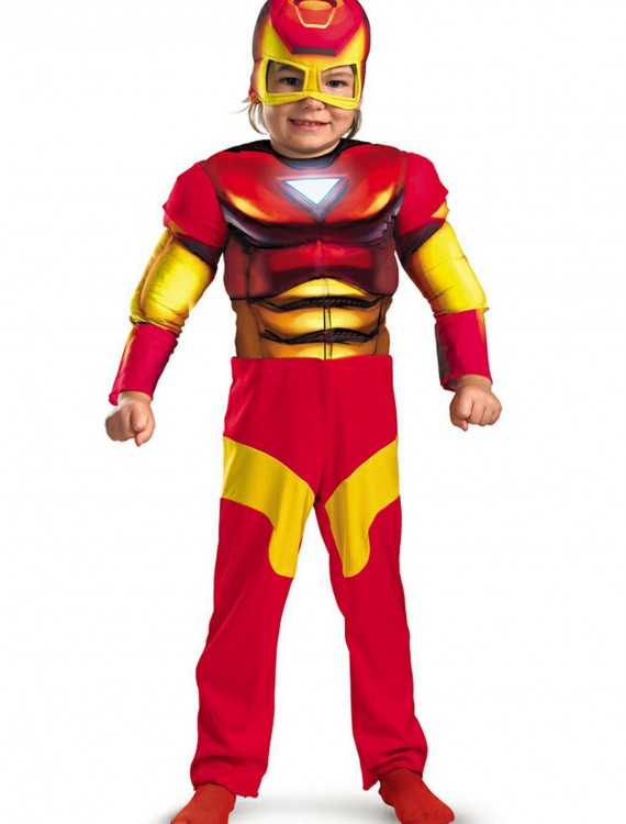Toddler Muscle Chest Iron Man Costume